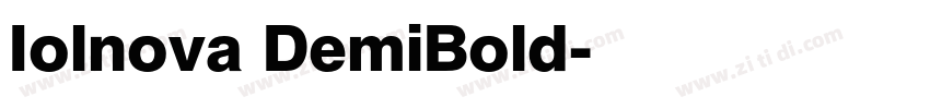 Iolnova DemiBold字体转换